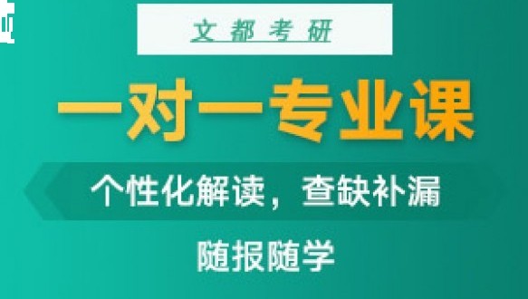  大连文都考研一对一专业课（48课时）