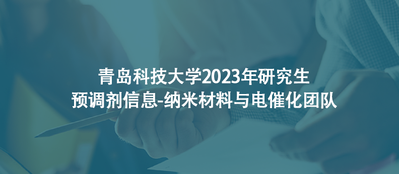 青岛科技大学2023年研究生预调剂信息-纳米材料与电催化团队